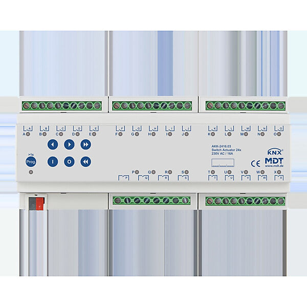 MDT technologies Schaltaktor 24-fach 12TE REG, 16A, 230VAC AKK-2416.03